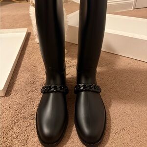 Givenchy Botte Pluie chain noir rain boot brand NEW with box and booklet